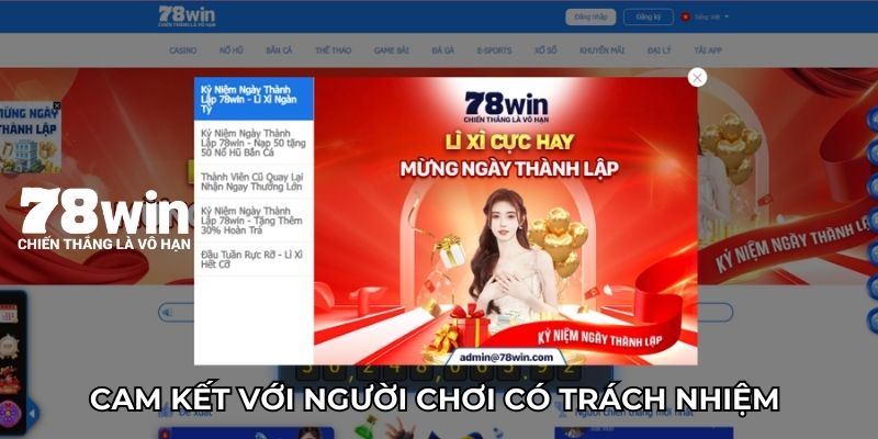 Cam kết với người chơi có trách nhiệm